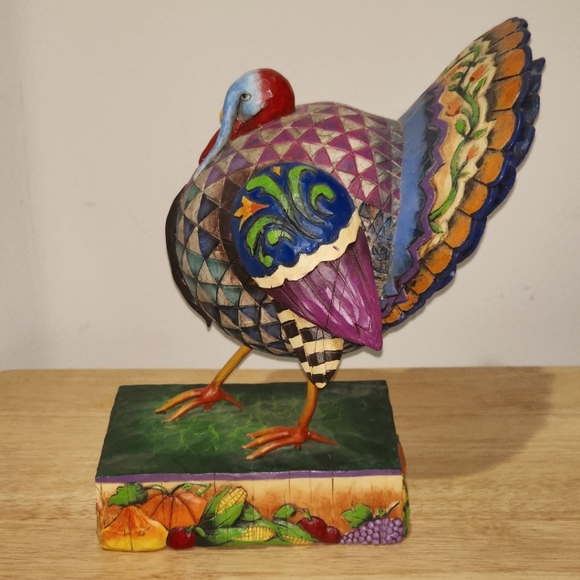 10" Heartwood Creek Jim Shore Turkey "Strutting Proud" from 2005 - Picture 6 of 14
